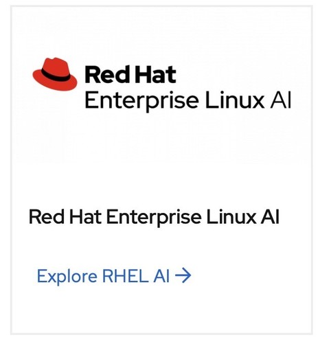 Red Hat Enterprise Linux AI logo with the text 